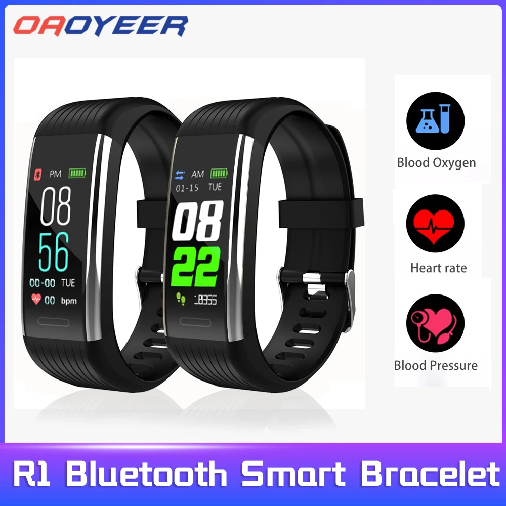 

Фитнес-трекер R1 с поддержкой Bluetooth и шагомером