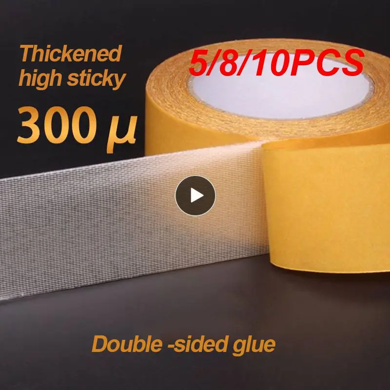 

5/8/10PCS Cloth Base Tape Double-sided 5 Meters Adhesive Tape Strong Fixation Of Double Sided Repair Strong
