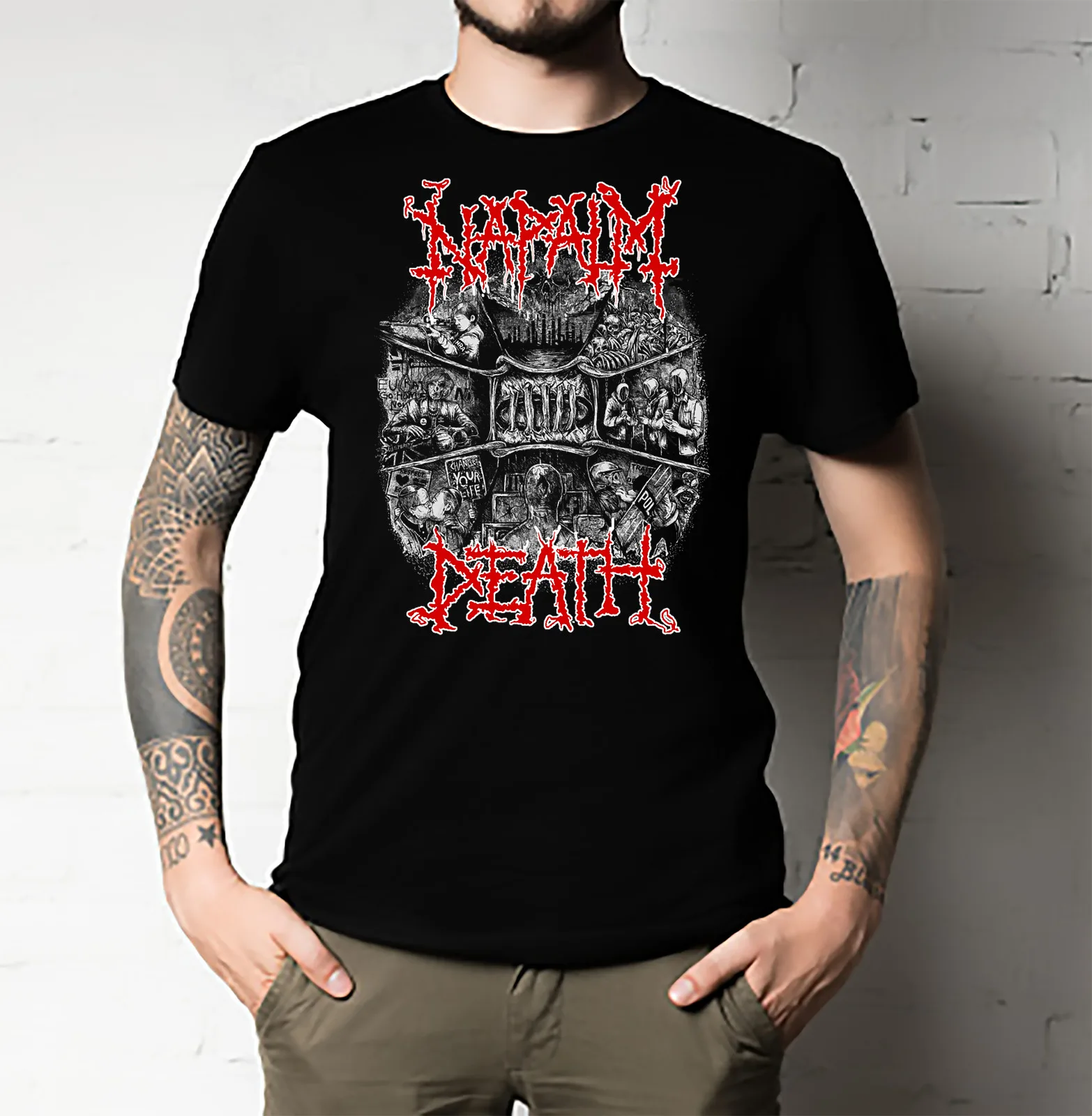 Гармония коррупция напалм смерти футболка непригоден земли разум Snare