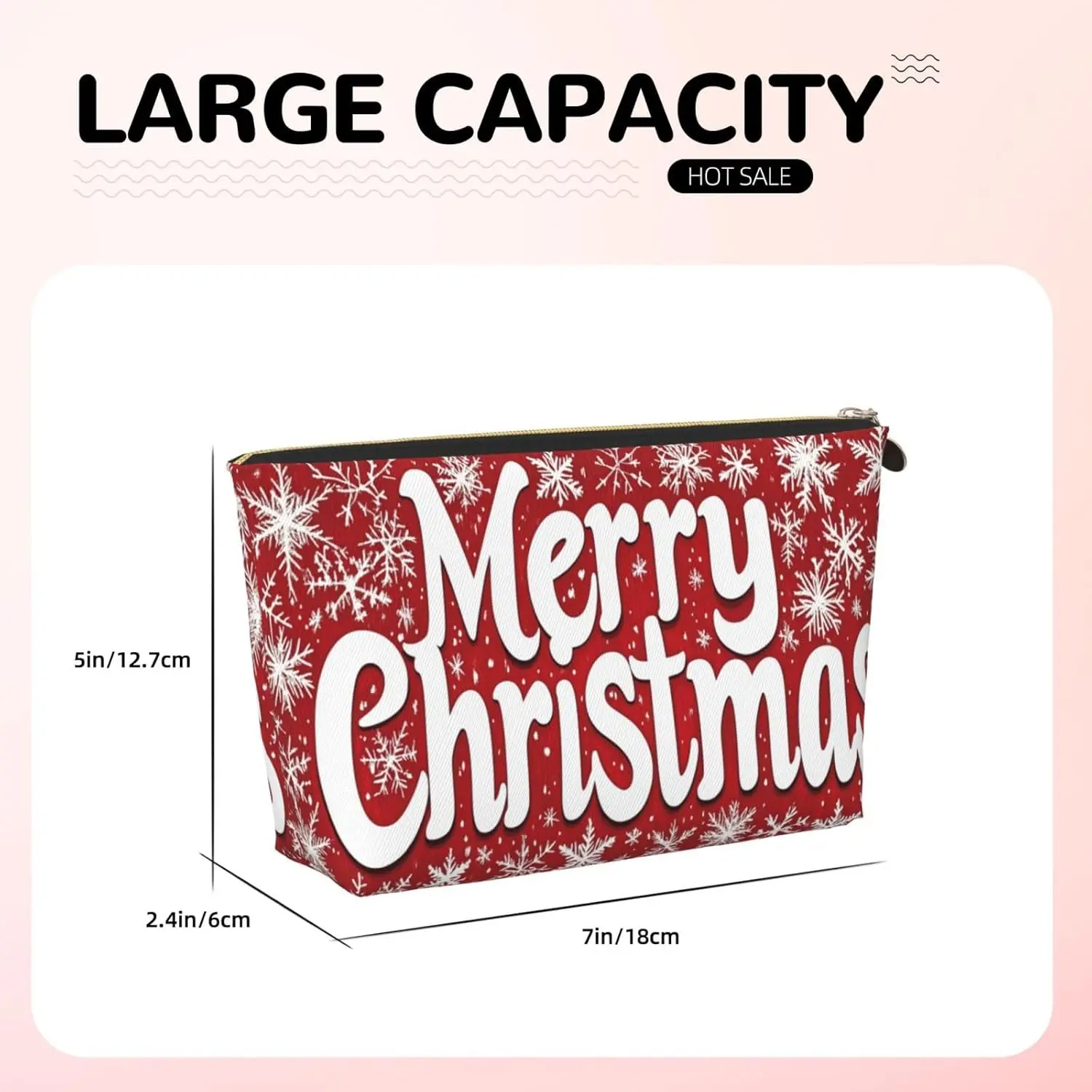 Косметичка с Рождеством красная косметичка дорожный органайзер для туалетных