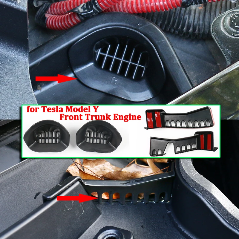

for Tesla Model Y Front Trunk Engine Anti-blocking Anti-mud Cover Frunk Engine Air intake Protector Modified Accessories Parts