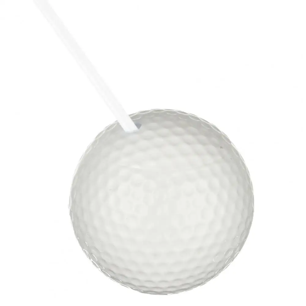 Cups Cocktail Cup With Straw Golf Cup Plastic Leak-proof Gift Portable Golf Shape Design Drink Straw Cup