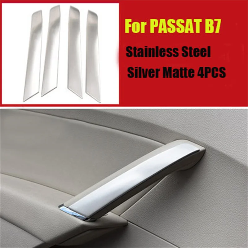 

Для Volkswagen Passat B7 2011-2019 автомобильные аксессуары из нержавеющей стали интерьерная дверная ручка панель декоративная крышка стикер отделка
