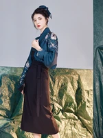 2022 improved chinese hanfu fashion daily set ancient song dynasty style for women girl