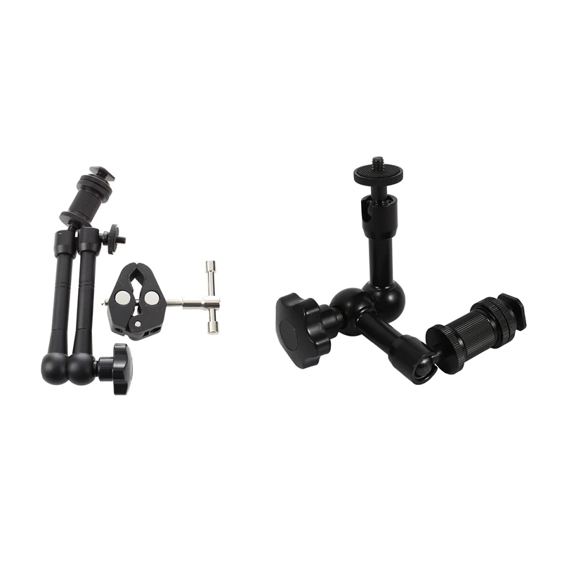 

2 Pcs Friction Articulating Magic Arm Plier Clip For DSLR 11 Inch & 7 Inch