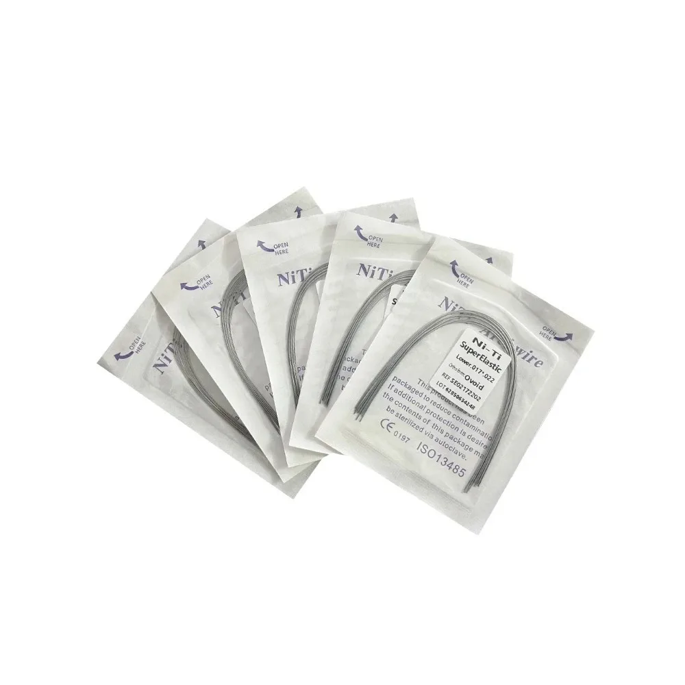 10 упаковок стоматологических дуговых проводов ортодонтическая суперэластичная