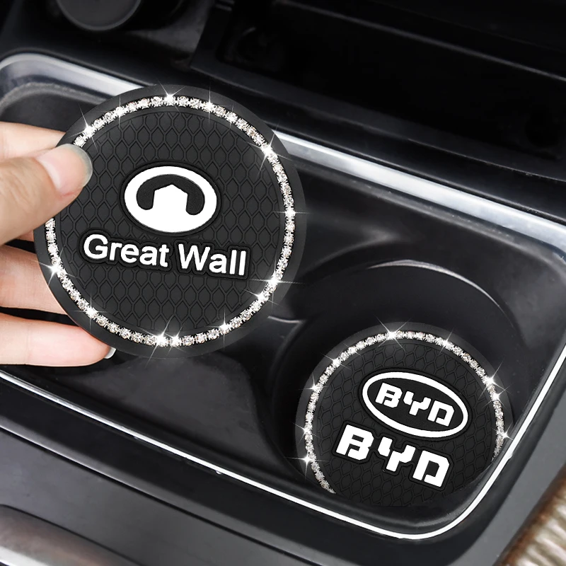 

1 шт., нескользящий коврик-подставка с логотипом автомобиля Chery QQ PRO 8 TIGGO 3 4 5 7 T11 A1 A3 A5