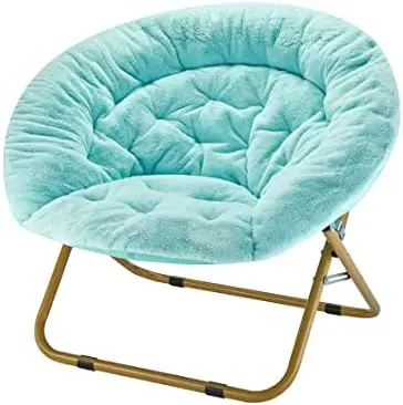 

Fur Saucer Chair, 36.2D x 36.2W x 31.9H in, Snow Leopard