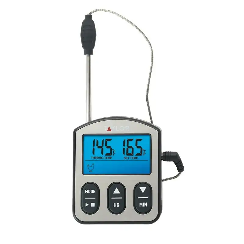 

Wired Probe Digital Meat Thermometer with Backlight Display Screen Temperature Type k thermocouple Termometer Pt Thermomether di
