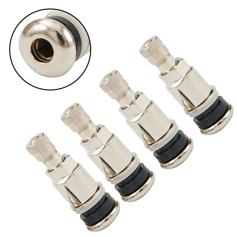 

4x Type Valve Bolt In Stem To For BBS Alloys Wheels Chrome Silver Metal Car Van Stainless Steel Car Tire Accessories
