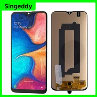 lcd display for samsung galaxy a20 a205 sm a205f touch screen digitizer sensor assembly complete replacemet 6 4 inch 1520x720