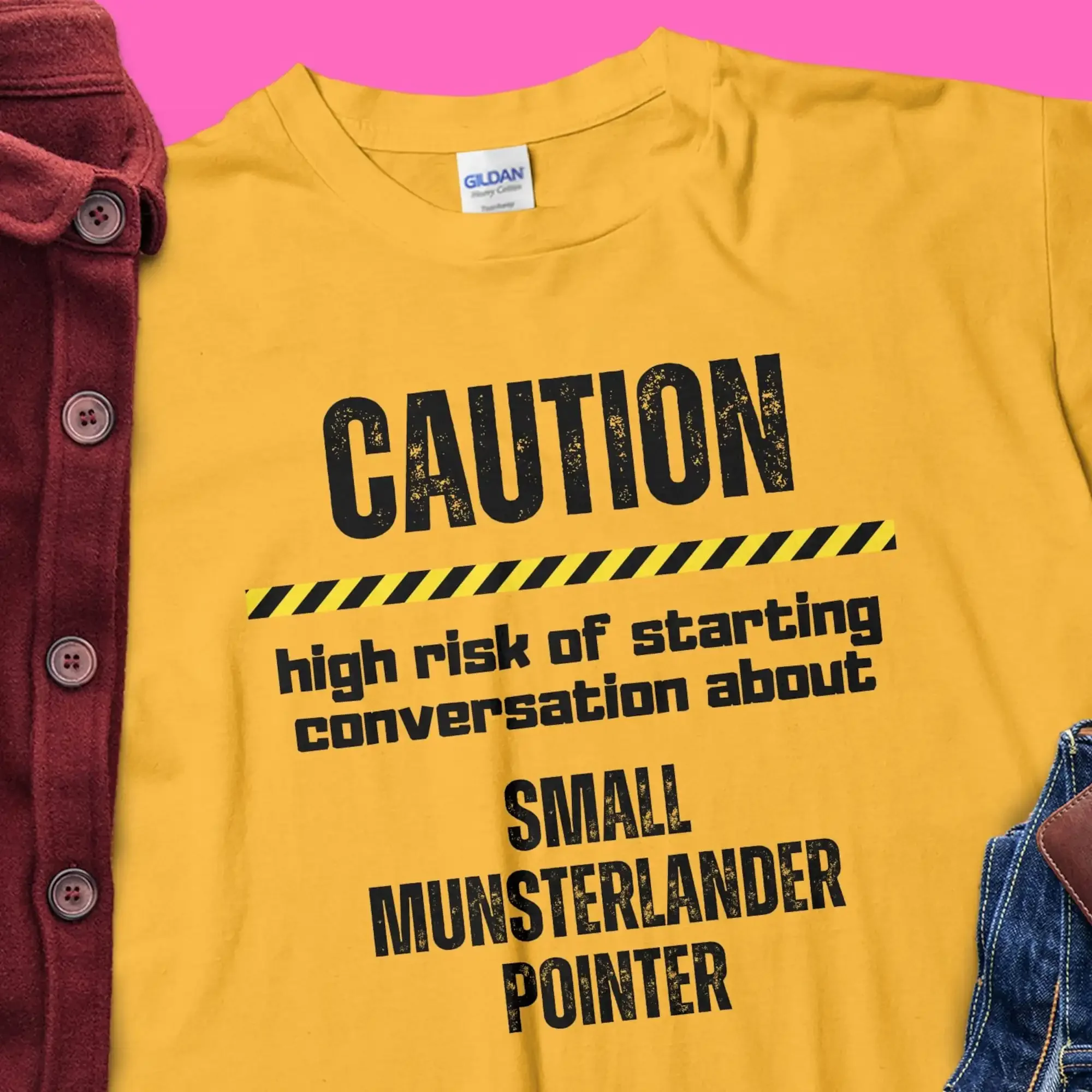 Маленькая рубашка-указка Munsterlander подарок для владельца собак и пород