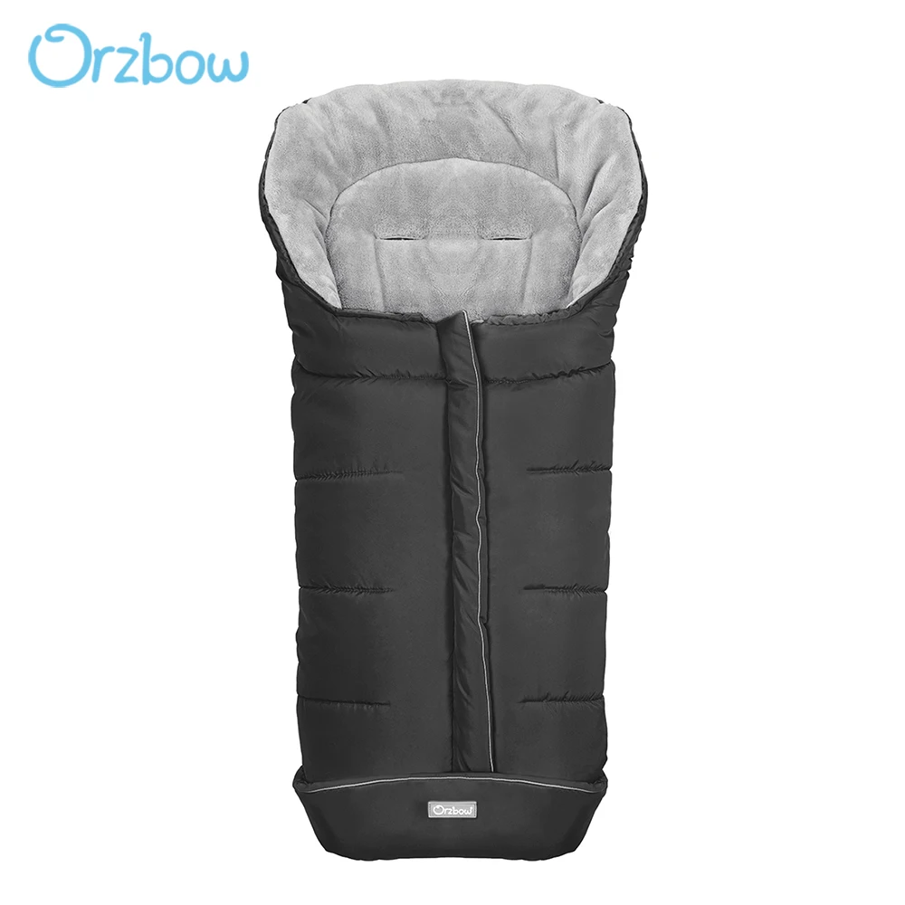 

Orzbow Baby Sleeping Bag Winter Keep Warm Universal Bunting Bags fits Newborns and Infants Black Sleepsacks Small 12-36 Months