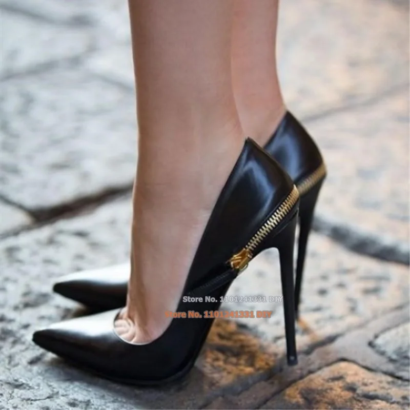 Женские туфли-лодочки из овечьей кожи на тонком высоком каблуке с острым носком