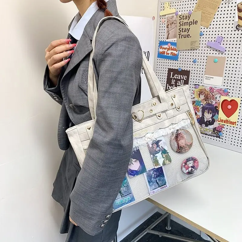 Японская Субкультура панк готика СПАЙС девочка ПУ наплечная болеутоляющая сумка