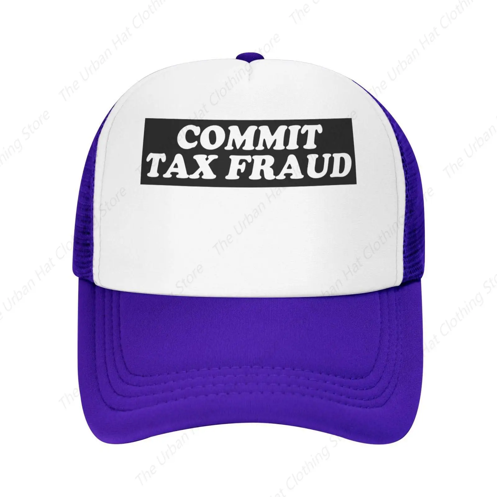 Бейсбольная кепка Commit Tax Fraud для мужчин и женщин регулируемая сетчатая шляпа