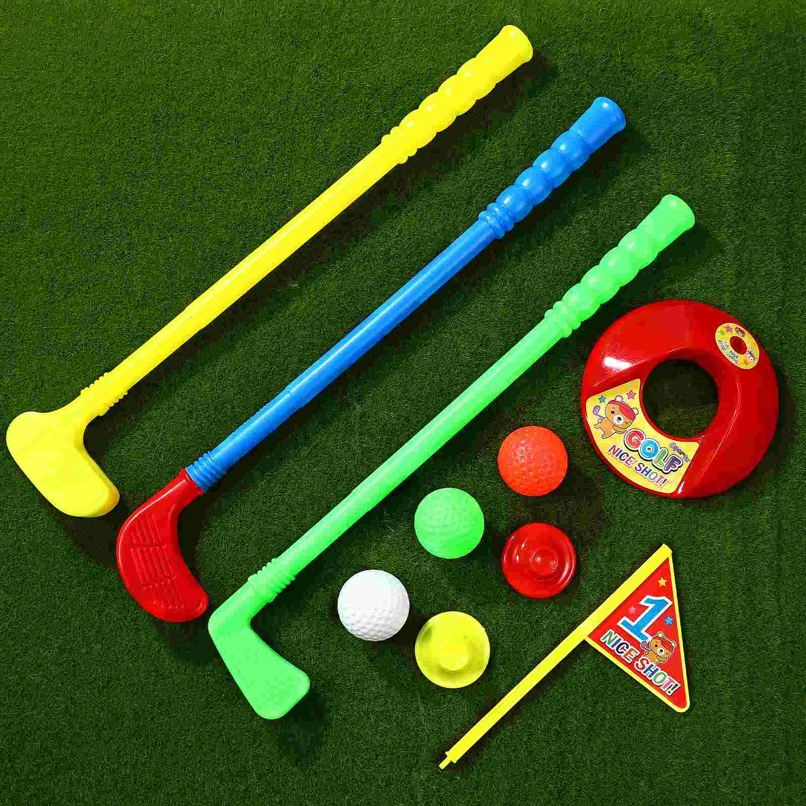 

Golf Toys Set for Kids Educational Plastic Golf Toys Kits for Toddlers Outdoor Lawn and Indoor Sports Toys