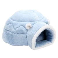 pet cat bed fully enclosed dual purpose winter warm house for puppy kitten small dogs basket round cushion nest mini castle
