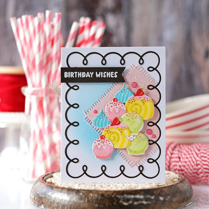 Ремесла Mmao Металлические Стальные режущие штампы фоторамка бумага для