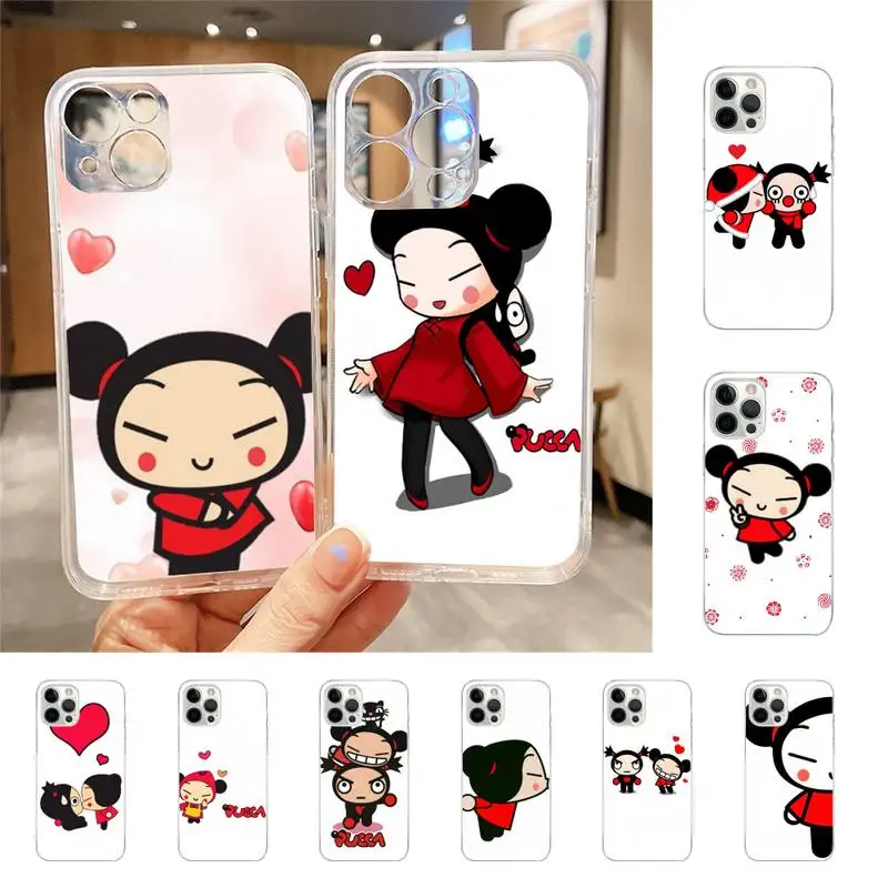 

Chinese Doll Pucca And Garu Phone Case For Iphone 7 8 Plus X Xr Xs 11 12 13 Se2020 Mini Mobile Iphones 14 Pro Max Case