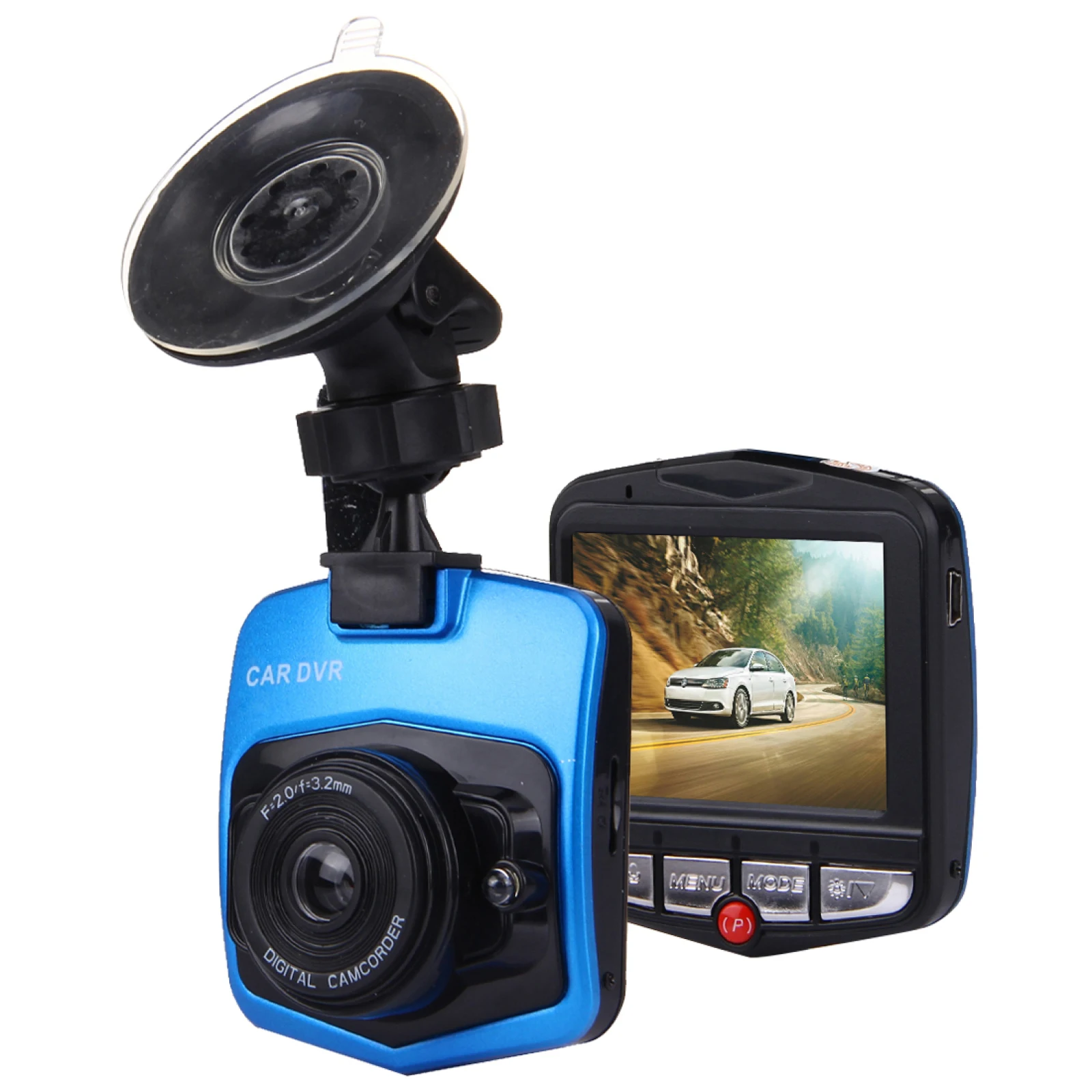 

VGA 480P Car Camcorder DVR Driving Recorder Digital Video Camera Voice Recorder with 2.4 inch LCD Screen Display, Support 32GB