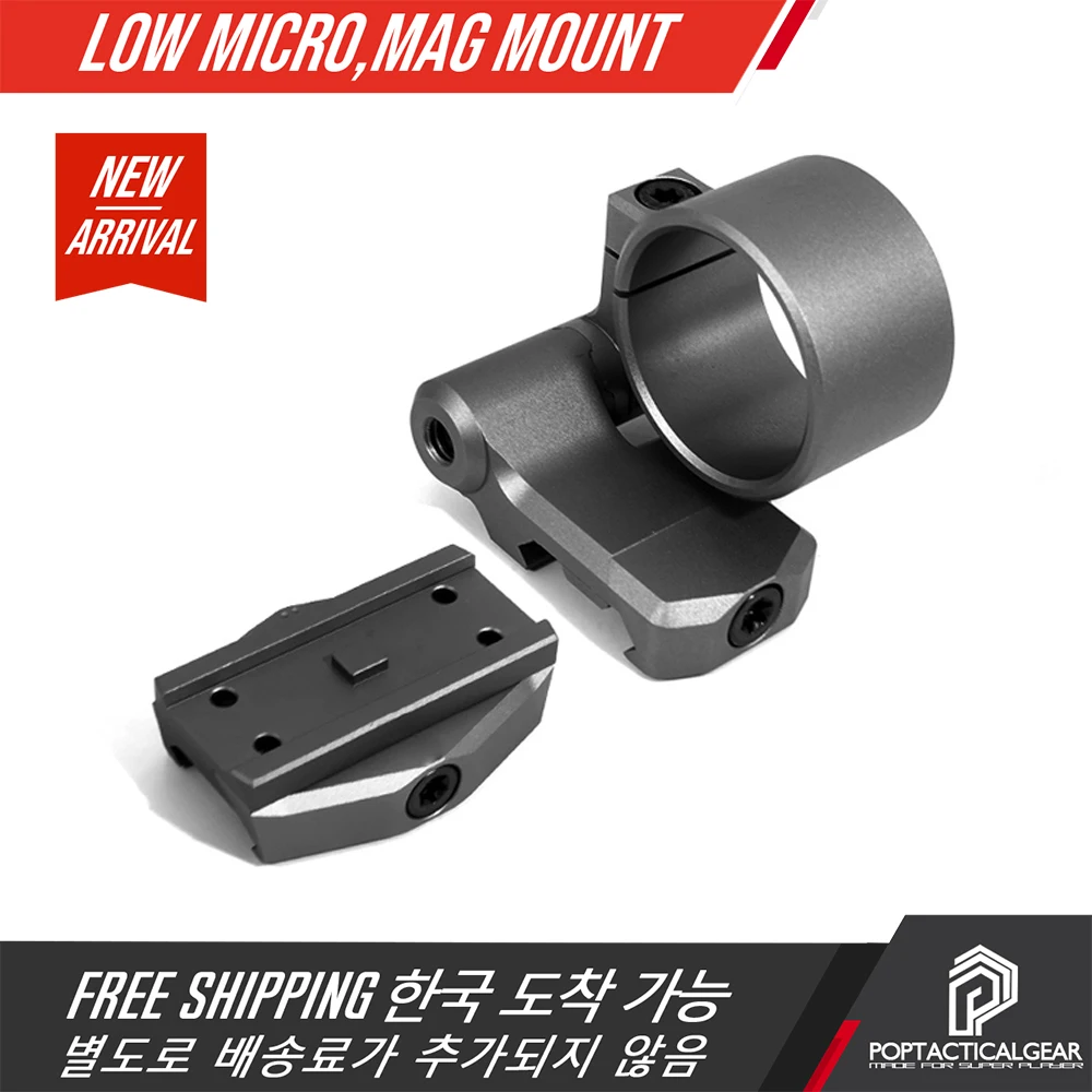 

Low Micro Mounts Optic Centerline: 0.9" Height For T2 And 3X Magnifier Combo