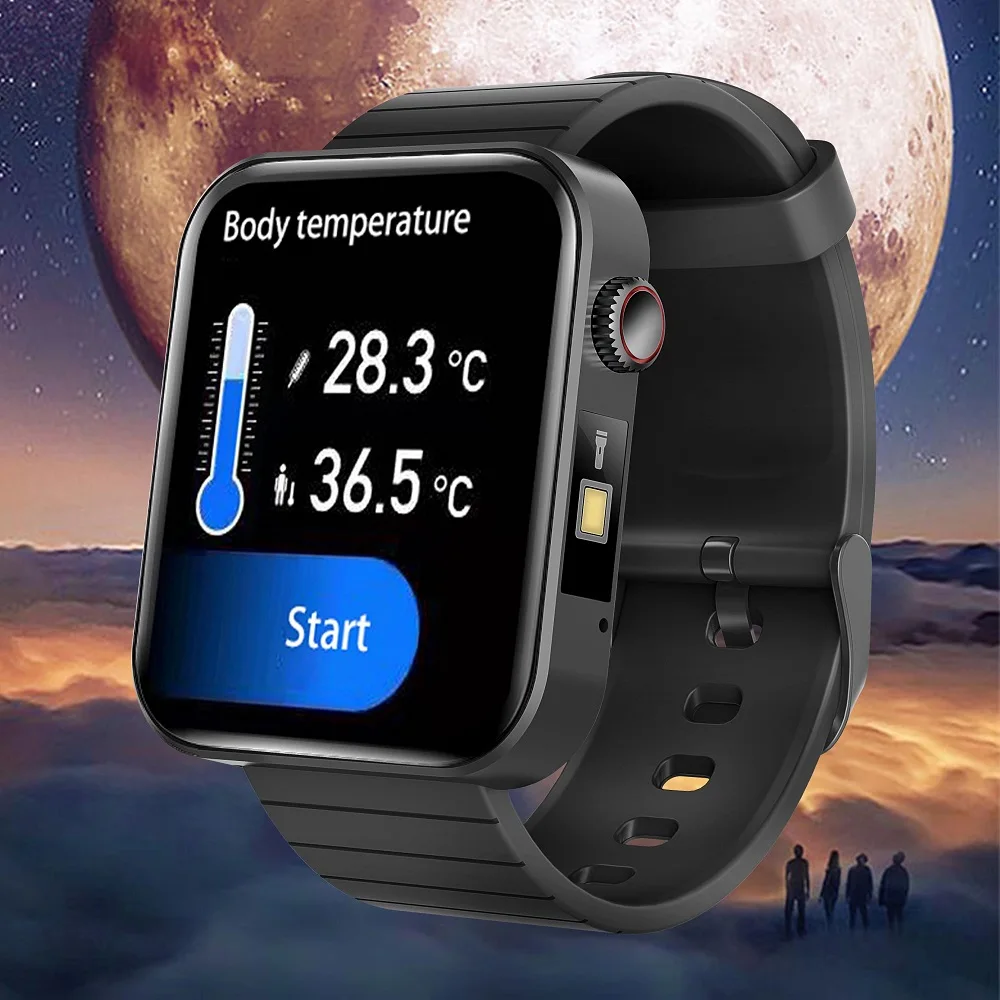 

New Smart Watch Men Body Temperature Wireless Charger Smartwatch Blood Pressure Oxygen Sport Fitness Tracker for Android Ios