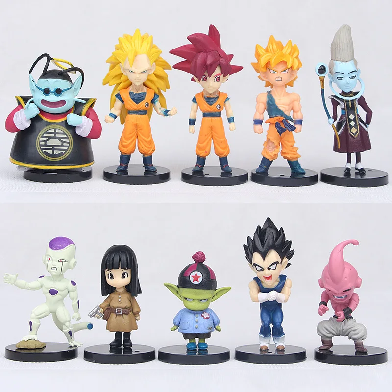 

Dragon Ball Z Battle of Gods Goku Vegeta Buu Super Saiyan Frieza Whis Doll Gifts Toy Model Anime Figures Collect Ornaments