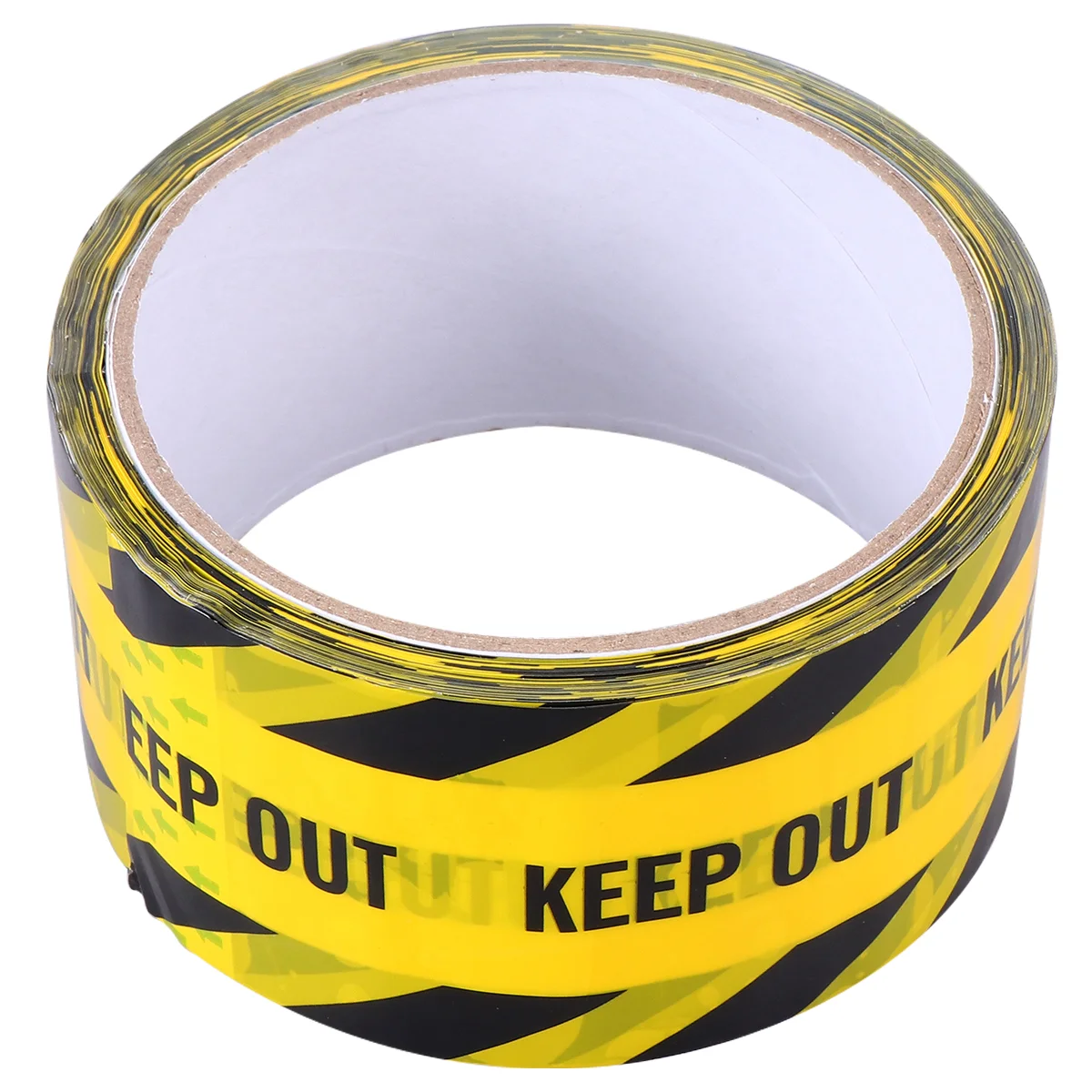 

1 Roll Keep Out Safety Tape Safe Self Adhesive Sticker Warning Tape Masking Tape Safety Stripes Tape for Walls Floors Pipes
