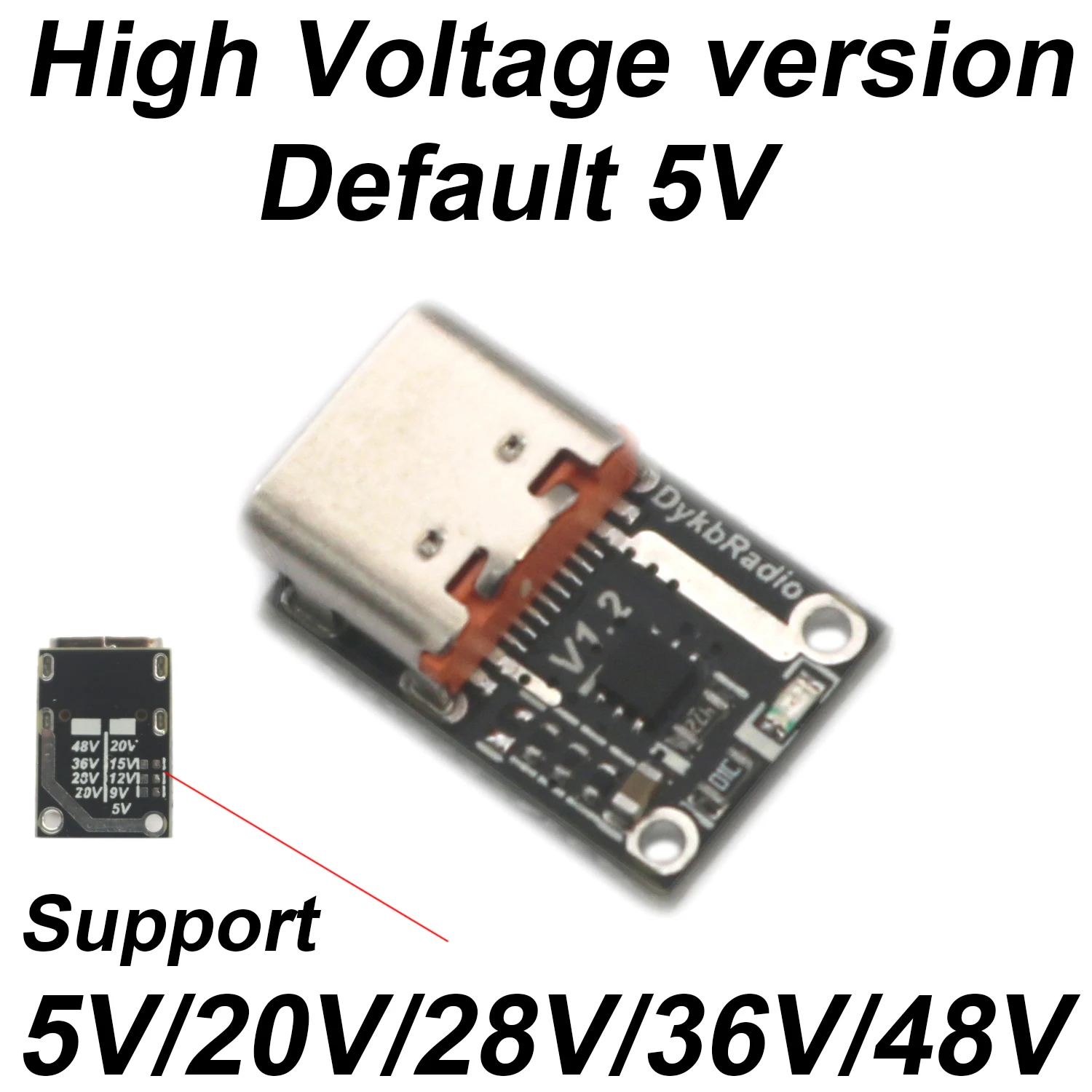 

Адаптер для триггеров напряжения, 5 В, 9 В, 12 В, 15 В, 20 в, 28 в