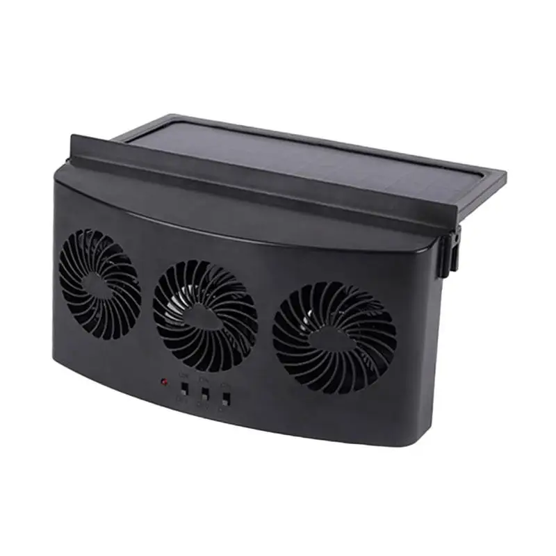 

Solar Powered Car Fan With Window Exhaust Fan And Air Circulation Cooler Energy Saving Solar Car Fan With Vent Radiator For Car
