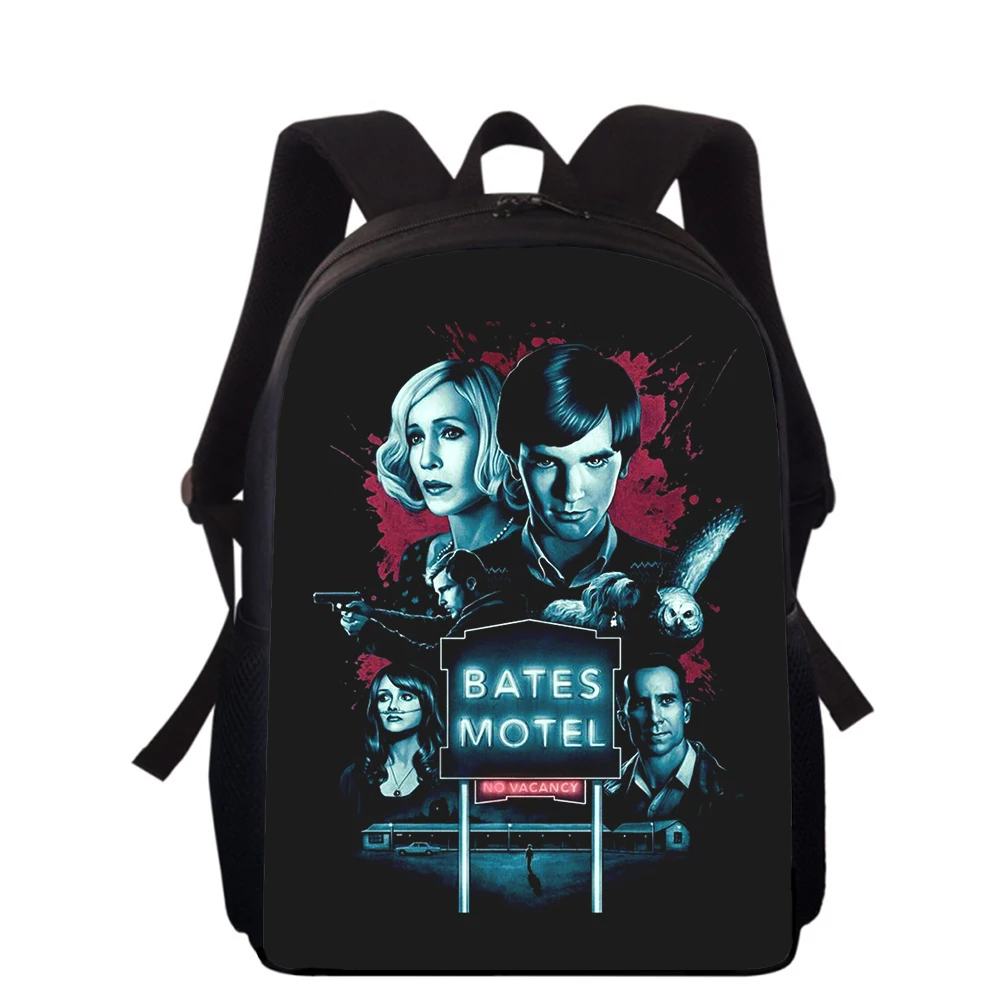 Bates Motel  15” 3D Print Kids Backpack Primary School Bags for Boys Girls Back Pack Students School Book Bags