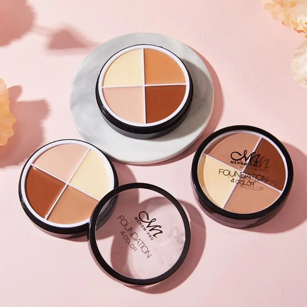 

Women Beauty Moisturize Face Makeup Face Cream Acne Pores 4 Color Concealer Palette Cover Dark Circles