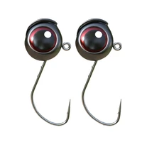 new 10pcs lead jig hooks ned rig jig head barbed hook with10 free soft baits exquisite 3d fish eyes jig lure fishing ned hook