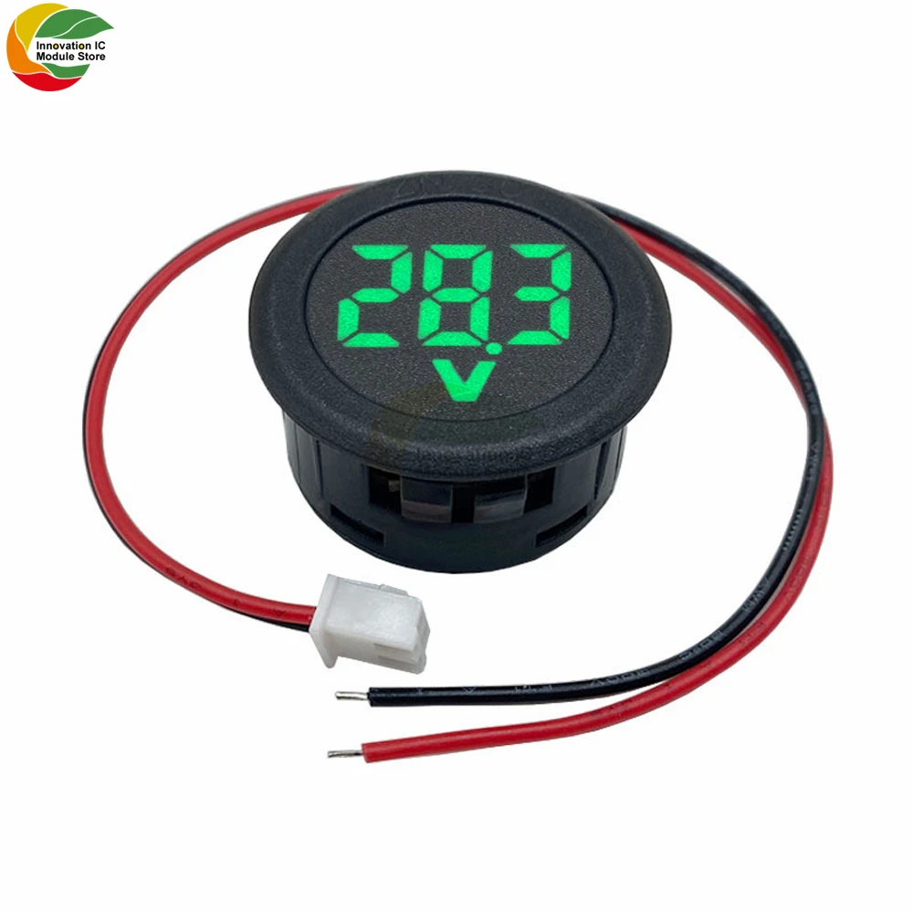 СВЕТОДИОДНЫЙ цифровой дисплей Круглый двухпроводной Вольтметр постоянного тока