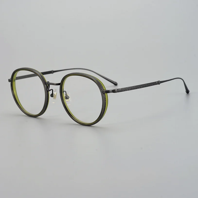 

Японская оправа для очков ручной работы из чистого титана, мужские Оптические очки, высококачественные очки по рецепту в стиле ретро, женские очки