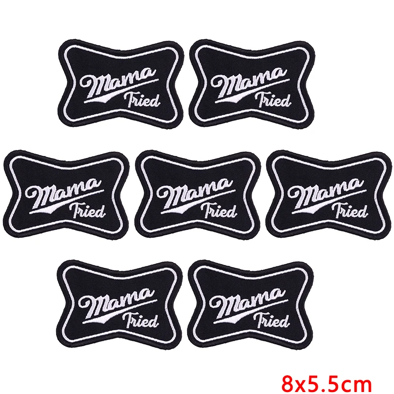 Набор из 10 вышитых нашивок с мультяшными буквами pulaqi