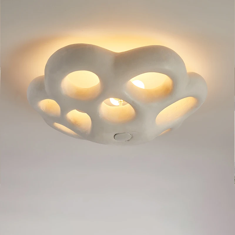

Художественная люстра, светодиодная Подвесная лампа, потолочный светильник, скандинавский минималистичный лепесток Wabi-Sabi Wind, для спальни, гостиной, столовой, домашний декор, арматура