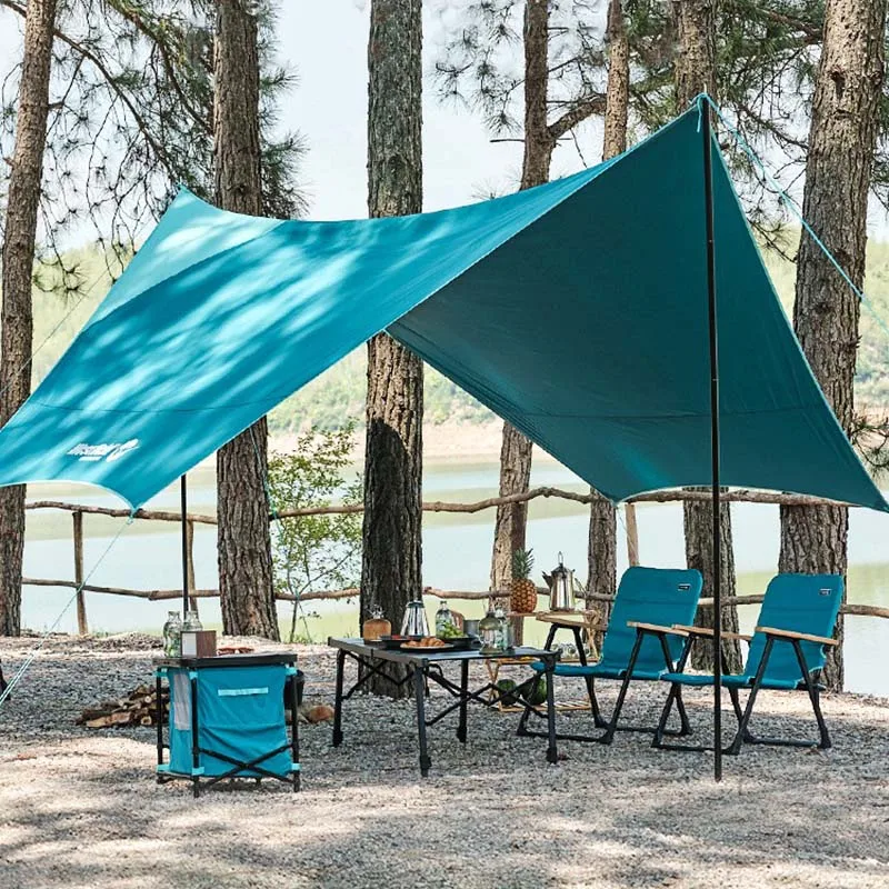 

Outdoor Canopy Tent Wind and Sun Protection Portable Dew Shelter Large Space Cotton Feel Octagonal Butterfly Canopy