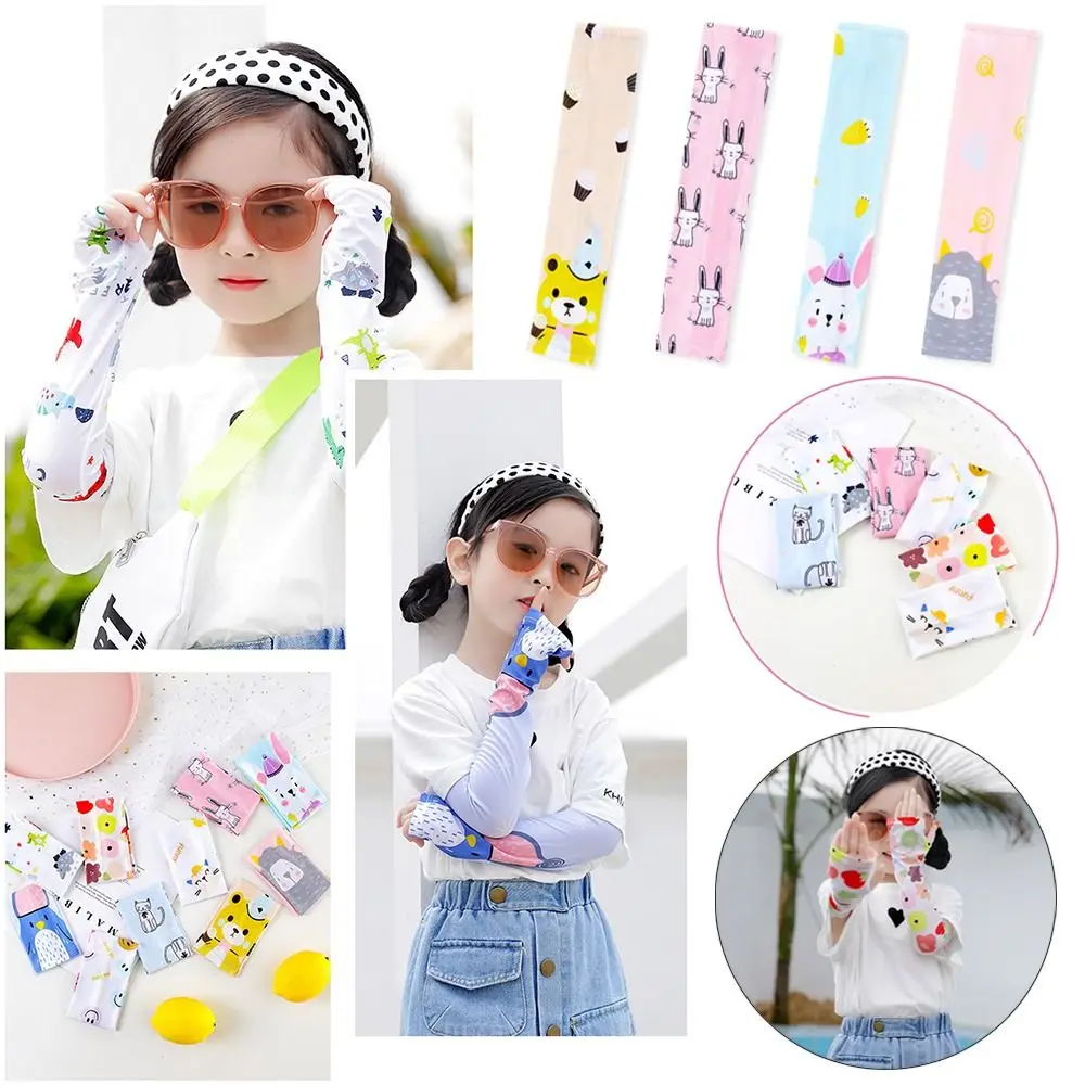 

Elbow Arm Guard Hand Protector Cover Boys Girls Mittens Baby Glove Ice Silk Sleeve Baby Arm Sleeves Sunscreen Gloves