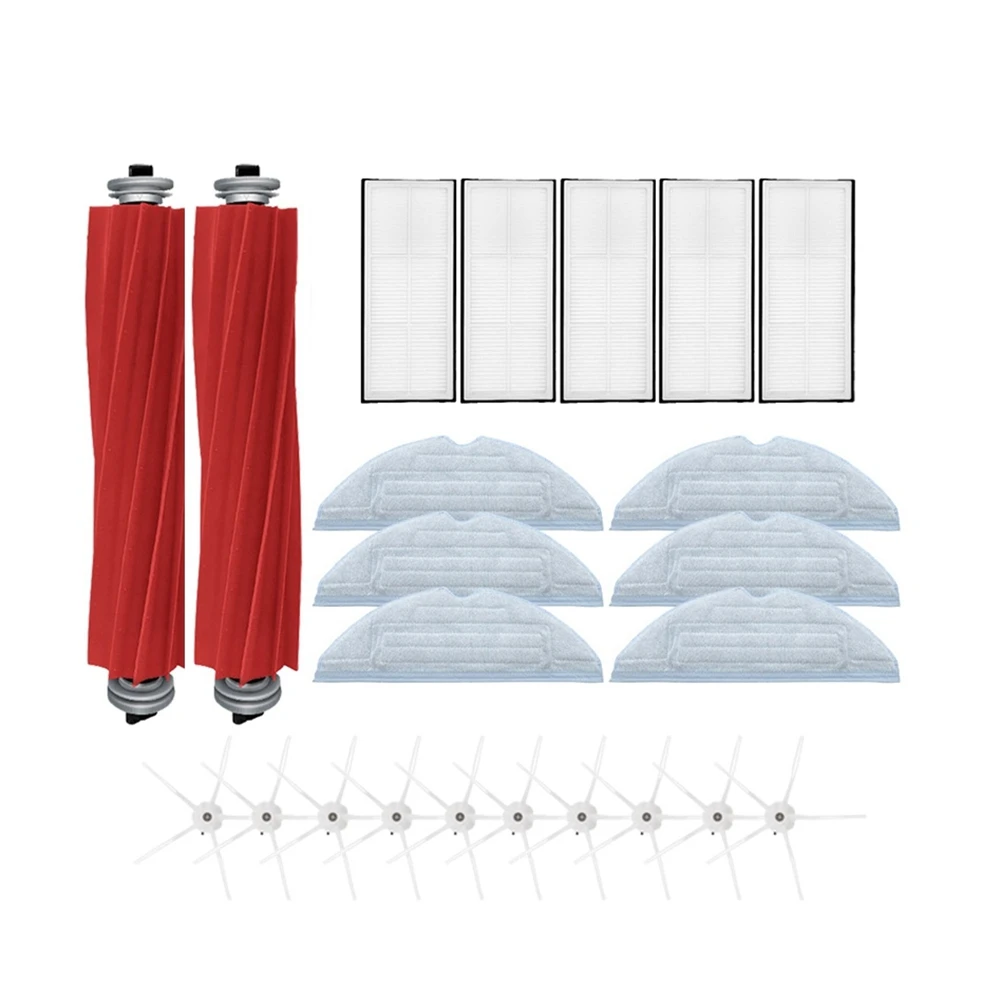 

For Mi Roborock S7 Accessories Mop Cloth Hepa Filter Side Brush S7 Plus Robot Vacuum Cleaner Main Brush Detachable 19