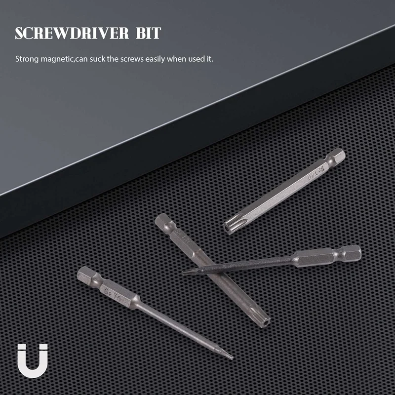 11 шт. 75 мм Магнитные стальные биты для отверток S2 Шестигранная звездообразная