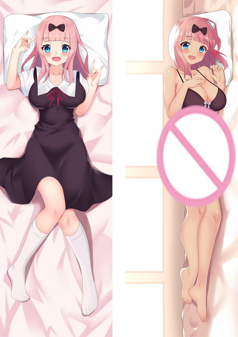 Наволочка Kaguya-sama: Love Is War Dakimakura Fujiwara Chika с рисунком из аниме «Love Is War», розовая наволочка для подушки с длинными волосами Наволочка Kaguya-sama: Love Is War Dakimakura Fujiwara Chika с рисунком из аниме «Love Is War», розовая наволочка для подушки с длинными волосами