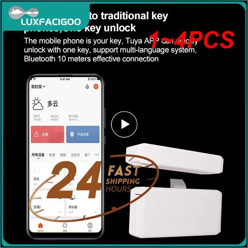 

1~4PCS Keyless Cabinet Lock Tuya App Remote Control bluetooth-compatible Smart Drawer Swtich Lock Security File Safe Security