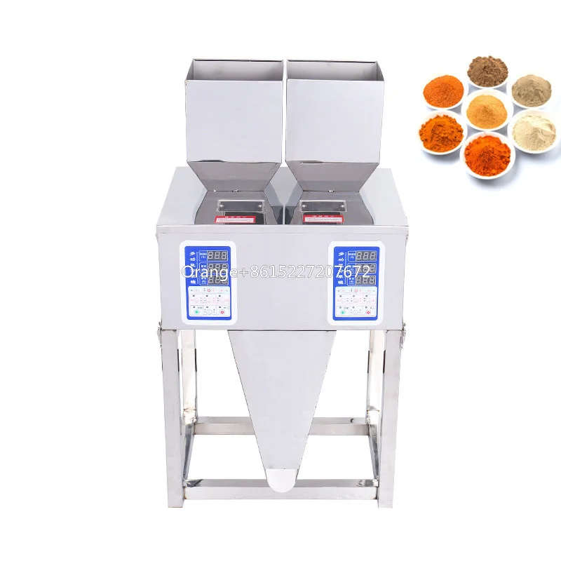 

Stainless Steel Commercial 2 Heads 3000G Large Capacity Filler Powder Granule Filling Machine