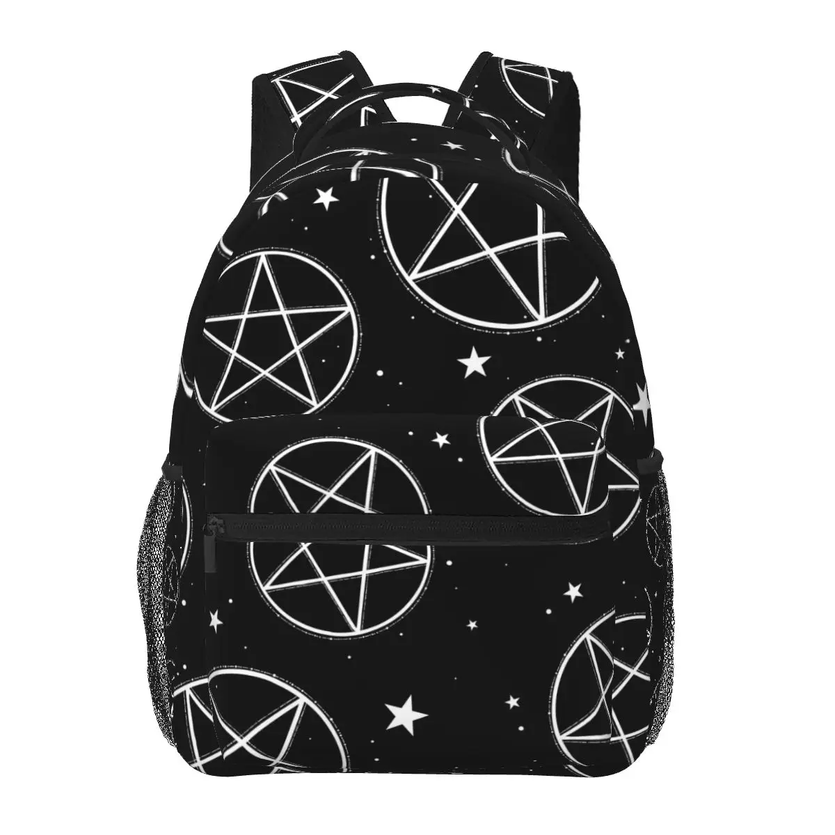 

Рюкзак для мужчин и женщин, дорожная женская сумка с принтом пентаграма для ноутбука, сумка для книг