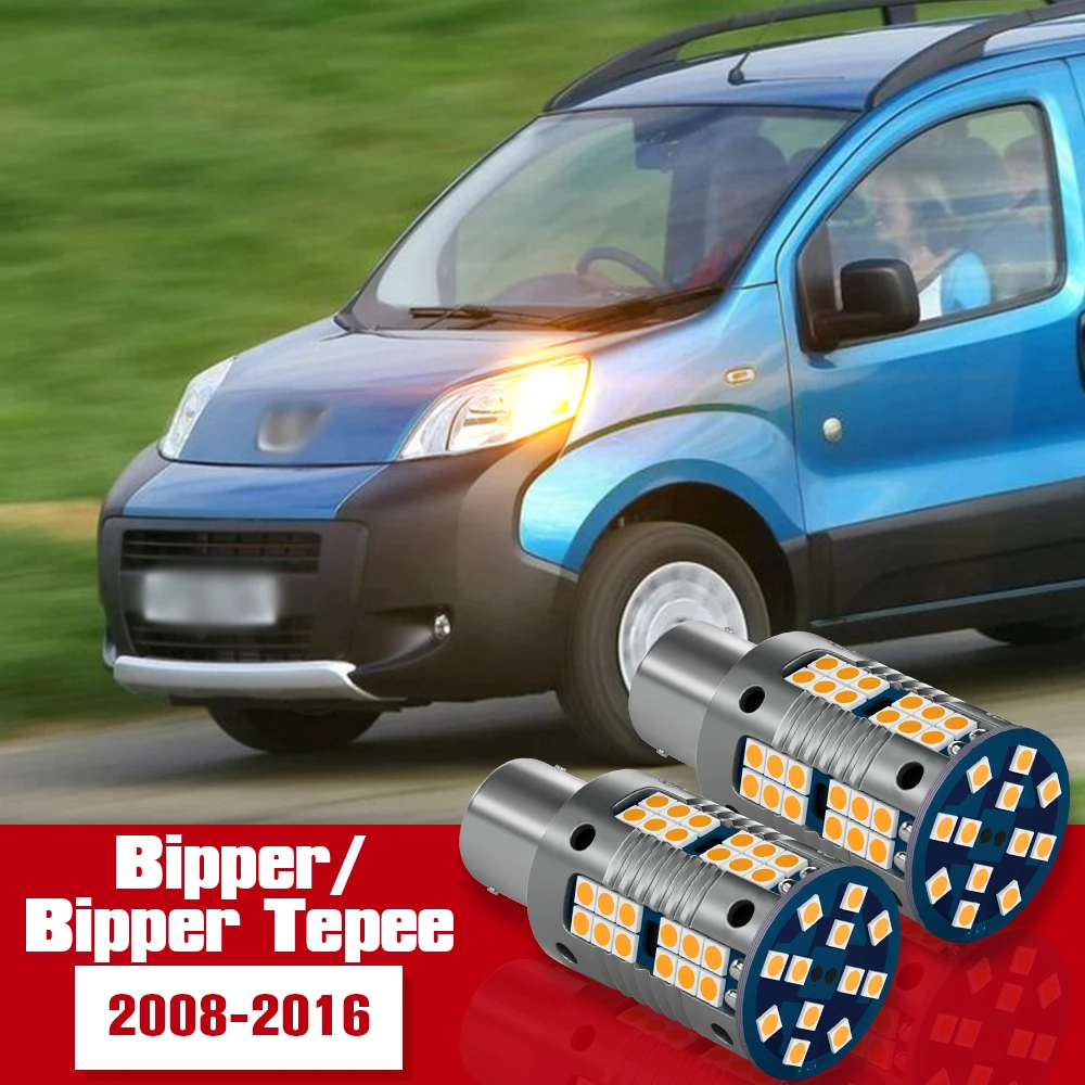 

2pcs Turn Signal Light Accessories LED Bulb Lamp For Peugeot Bipper Tepee 2008-2016 2009 2010 2011 2012 2013 2014 2015