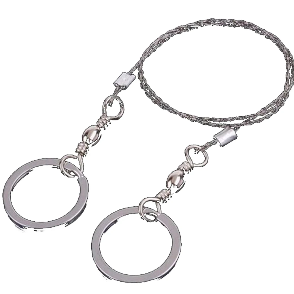 

Field Survival Stainless Wire Saw Hand Chain Saw Cutter Outdoor Emergency Fretsaw Camping Hunting Wire Saw Survival Tool New