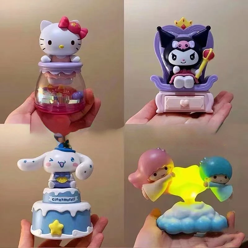

Кавайная Sanrioed аниме мультяшная серия HelloKitty Kuromi Cinnamonll Милая комната Игрушка украшения Кукла рождественские украшения