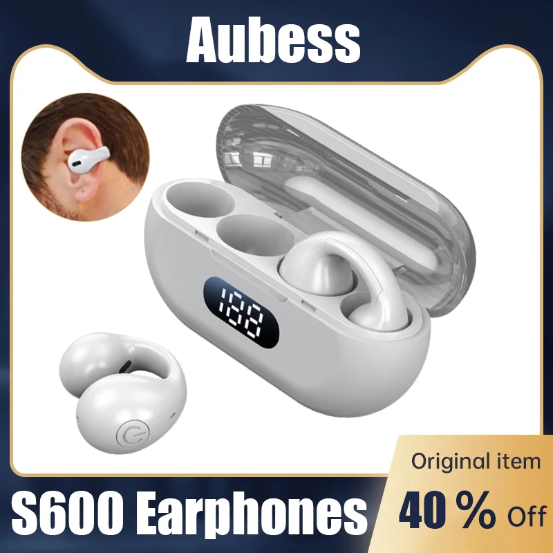 

TWS-наушники с костной проводимостью, Bluetooth-наушники, бас, Hi-Fi стерео беспроводные наушники с микрофоном, спортивная водонепроницаемая гарнит...